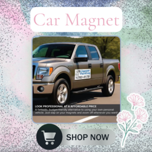 Two Sides Car Magnet (One Set)
