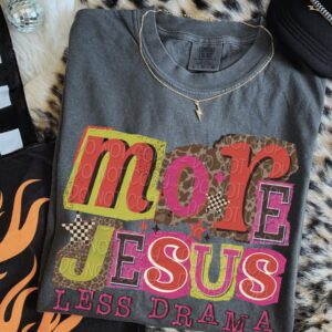 More Jesus, Less Drama Scrapbook Apparel