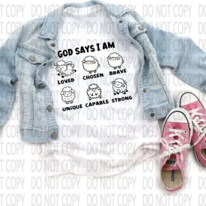 God Says I Am Sheep Apparel