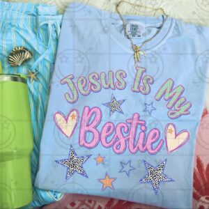 Jesus Is My Bestie Retro Apparel
