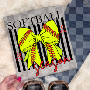 Softball Season Bow Apparel