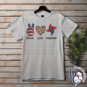 Peace Love Freedom Print