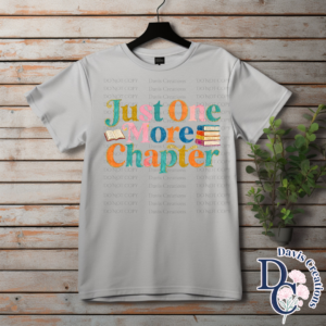 Just One More Chapter Glitter Accents Print