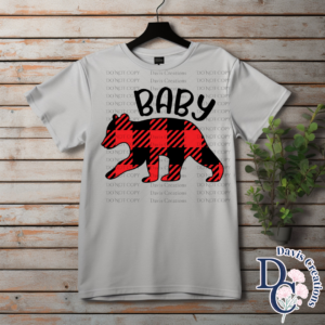 Baby Bear Plaid Print