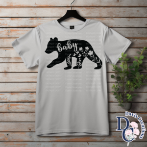 Baby Bear Floral Print