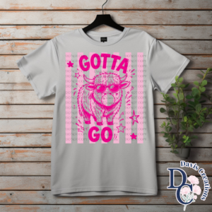 Gotta Go Highland Cow Print