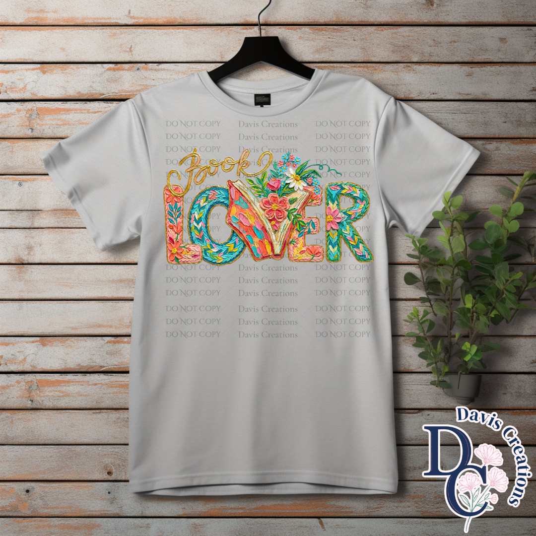 Faux Painted Book Lover Print