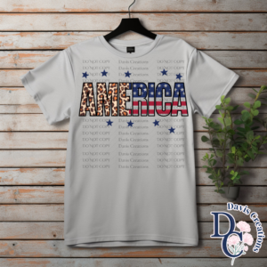 America with Leopard Print