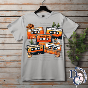 Country Music Cassettes Print