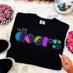 The Doors Glittered Outline Apparel